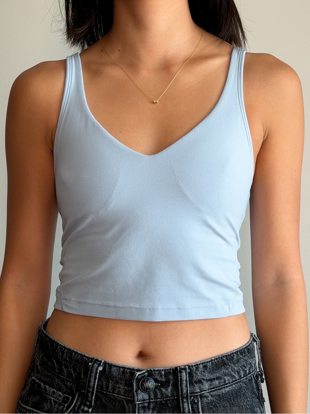light blue lululemon Align tank top